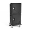 Luxor Secure Mobile/Freestanding Charging Locker 15x15x16.75 in for 10 devices Powder-Coated Steel Build