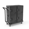 Luxor Secure Mobile/Freestanding Charging Locker 15x15x16.75 in for 10 devices Powder-Coated Steel Build