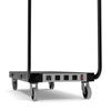 Luxor Secure Mobile Double Dolly Charging Locker System Base, Black Steel Build Commercial Grade Build