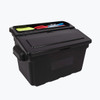 Luxor Outrigger Utility Cart Bin 2-Pack Designed for Daily Facility Use Commercial Grade Build