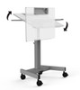 Luxor Mobile Height Adjustable Tilting Student Standing Desk With Cup and Pencil Holder, 27.5" W x 21.5" D x