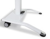 Luxor Mobile Pneumatic Adjustable Height Tilting Laptop Lectern Podium 25.5x17x28 in Aluminum Build