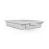 Luxor Stackable Storage Bins (8 Small) 12.25x16.75x3 in Designed for Daily Facility Use Commercial Grade Build
