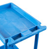 Luxor ENDURA 34" Three-Shelf Utility Cart, 24" x 18" 24x18x39.25 in with 3 Shelves Foam Plastic Build