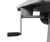 Luxor Mobile Crank Height Adjustable Student Standing Desk with Cup and Pencil Holder, 27.5" W x 19.5" D x 29"