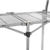Luxor Two-Shelf Collapsible Wire Utility Cart 33.75x19.5x39.5 in with 2 Shelves Steel Build