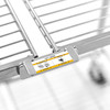 Luxor Two-Shelf Collapsible Wire Utility Cart 33.75x19.5x39.5 in with 2 Shelves Steel Build