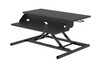Luxor Pneumatic Height Adjustable 2-Tier Standing Desk Converter 35 lbs Capacity Commercial Grade Build