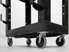 Luxor WORKLOAD ESSENTIAL Two-Shelf Industrial Utility Cart, 36.5" W x 24.5" D, Black with 2 Shelves