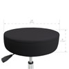 Earthlite Pneumatic Rolling Massage Stool - Air-Lift Rolling Stool with Optional Backrest, Three Heights