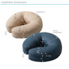 Earthlite Caress Face Cradle with STRATA FacePillow - Cloud-Comfort Headrest Set in Ten Upholstery Colors