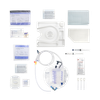 HR Healthcare TruAdvance 100% Silicone Foley Catheter Tray Kits - Pre-Connected Drainage and Urine Meter Trays