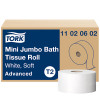 Tork Advanced Soft Mini Jumbo Bath Tissue Roll - 12 Rolls per Case, 1075 Sheets per Roll, Advanced Quality