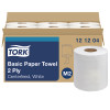 Tork Advanced Soft Centerfeed Hand Towel, 2-Ply, White - 6 Rolls per Case, 590 Sheets per Roll, 590 ft Roll