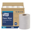 Tork Paper Wiper, Centerfeed - 4 Rolls per Case, 325 Sheets per Roll, Centerfeed hand towel system