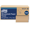 Tork Folded Windshield Paper Towel Blue H22 - 16 Packs per Case, 140 Sheets per Pack, SingleFold System