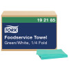 Tork Foodservice Cleaning Towels Green/White Self Dispensing - 1 Boxes per Case, 600 Sheets per Box
