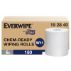 Everwipe by Tork Chem-Ready Wiping Rolls - 6 Rolls per Case, White, 1-Ply, Genuine Tork, by Essity