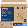 Tork Multifold Hand Towel White H2 - 16 Packs per Case, 250 Sheets per Pack, Advanced Quality