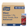 Tork ShopMax Wiper 450, Roll Towel - 30 Rolls per Case, 60 Sheets per Roll, Advanced Quality