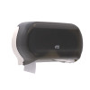 Tork Twin Jumbo Toilet Paper Roll Dispenser Smoke T22 - Jumbo Roll Tissue 9'' toilet paper system