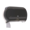 Tork Twin Toilet Paper Roll Dispenser Smoke T24 - Conventional toilet paper system, Universal Quality