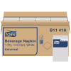 Tork Universal Beverage Napkin - 8 Packs per Case, Universal Quality, White, 1-Ply, Genuine Tork