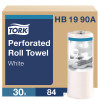 Tork Perforated Roll Towels - 30 Rolls per Case, 84 Sheets per Roll, Universal Quality, White