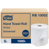 Tork Universal Hand Towel Roll - 6 Rolls per Case, Standard Hardwound Towel, Universal Quality