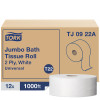 Tork Jumbo Toilet Paper Roll White T22 - 12 Rolls per Case, Jumbo Roll Tissue 9'' toilet paper system