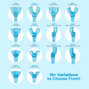 Pac-Dent Opti-Tray Disposable Trays, Rigid Light Blue Plastic, Perforated and Non-Perforated, 12 per Pack