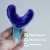 Pac-Dent Opti-Tray Disposable Trays, Rigid Light Blue Plastic, Perforated and Non-Perforated, 12 per Pack