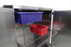 Lakeside Closed Case Cart with Two Doors, 36 in Shelf Width and Push Handles, 48 x 29 x 54 in Overall