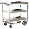 Lakeside Stainless Steel Utility Cart with 21 x 33 in Shelves, 38-5/8 x 22-3/8 x 37-1/8 in Overall