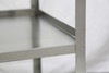 Lakeside Stainless Steel Utility Cart with 18 x 27 in Shelves, 30-3/4 x 18-3/8 x 33 in Overall