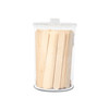 Dukal Plastic Sundry Jars, Clear, 6-1/2" x 4", Non-Sterile, 5/Case, Plastic Lids, 6½"H x 4¼" Dia