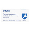 Dukal Gauze Sponges, 12-Ply, 4" x 4", Non-Sterile, 200/Bag, 10 BG/CS, 10 bg/cs (50 cs/plt)