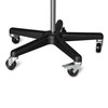 Dukal Mayo Stand – Adjustable 12.5″ x 19″ Stainless Steel Tray with 5-Leg Locking Caster Base for Clinical Use