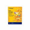 Dukal Design Series Fun Emojis Adhesive Bandages with Stat Strip Technology 3/4" x 3" – Sterile, Latex-Free, Kids