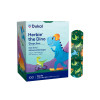 Dukal Design Series Herbie the Dino Adhesive Bandages with Stat Strip Technology 3/4" x 3" – Sterile, Latex-Free, Kids
