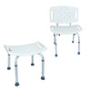 Aluminum Shower Chair with Adjustable Height, Optional Backrest