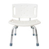 Aluminum Shower Chair with Adjustable Height, Optional Backrest