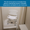 Aluminum Shower Chair with Adjustable Height, Optional Backrest
