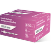 UltiCare U-100 Insulin Syringes 3/10 mL/cc 6mm X 31G – Micro Polished Needle, Silicone Lubrication