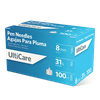 UltiCare Pen Needles – 8mm Length, 31G Gauge, Universal Fit for Most Pen Injectors