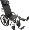 ProBasics Reclining Wheelchair – 20 X 17 in Seat, Removable Desk Arms, Elevating Legrests, 300 lb Capacity