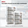 Unico Glove Box Dispenser – 2 Horizontal Capacity, 11 in Width, Wall-Mountable, Heavy Duty Wood