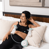 Motif Twist Double Electric Breast Pump – Lightweight, Quiet, Battery or Plug-In, Closed System, Three Shield Sizes