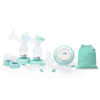 Motif Twist Double Electric Breast Pump – Lightweight, Quiet, Battery or Plug-In, Closed System, Three Shield Sizes