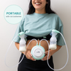 Motif Twist Double Electric Breast Pump – Lightweight, Quiet, Battery or Plug-In, Closed System, Three Shield Sizes